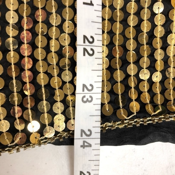 Silk Beaded Sequin Party Cocktail Drag Blouse - Picture 6 of 6